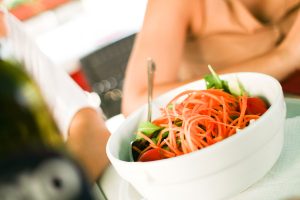 A salad in a bowl