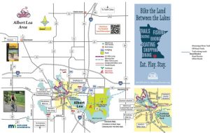 Albert Lea MN Bike Map by HaveFunBiking.com