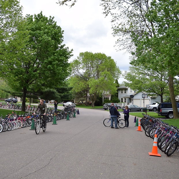 Over 300 bike were available for Rick's annual sale, in Apple Valley.