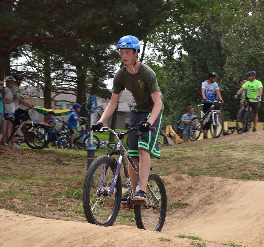 Pump track fun at the LaCrosse Area Bicycle Festival.