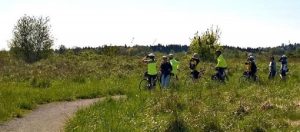 Another birding hotspot is in some of the open meadows that paved bike paths pass through the par