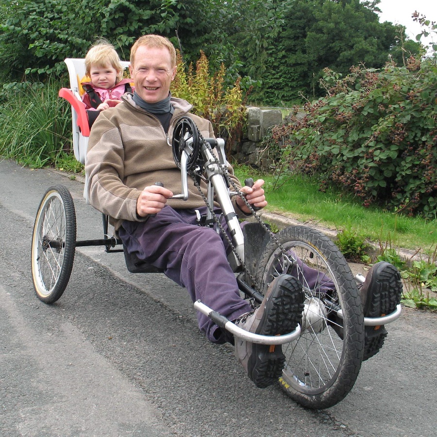 An adapted bike gives this rider options to spend time with his family out on the trail.