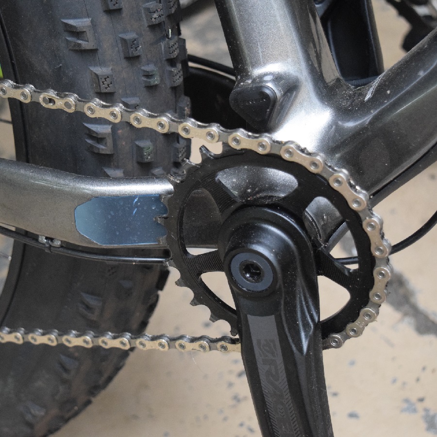 Cleaning your bike chain and crank ring will help in avoiding a chainring tattoo.