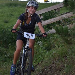 She is getting ready for Minnesota's cycle cross season with one last Thursday night mountain bike events at Buck Hill, near Lakeville, MN.