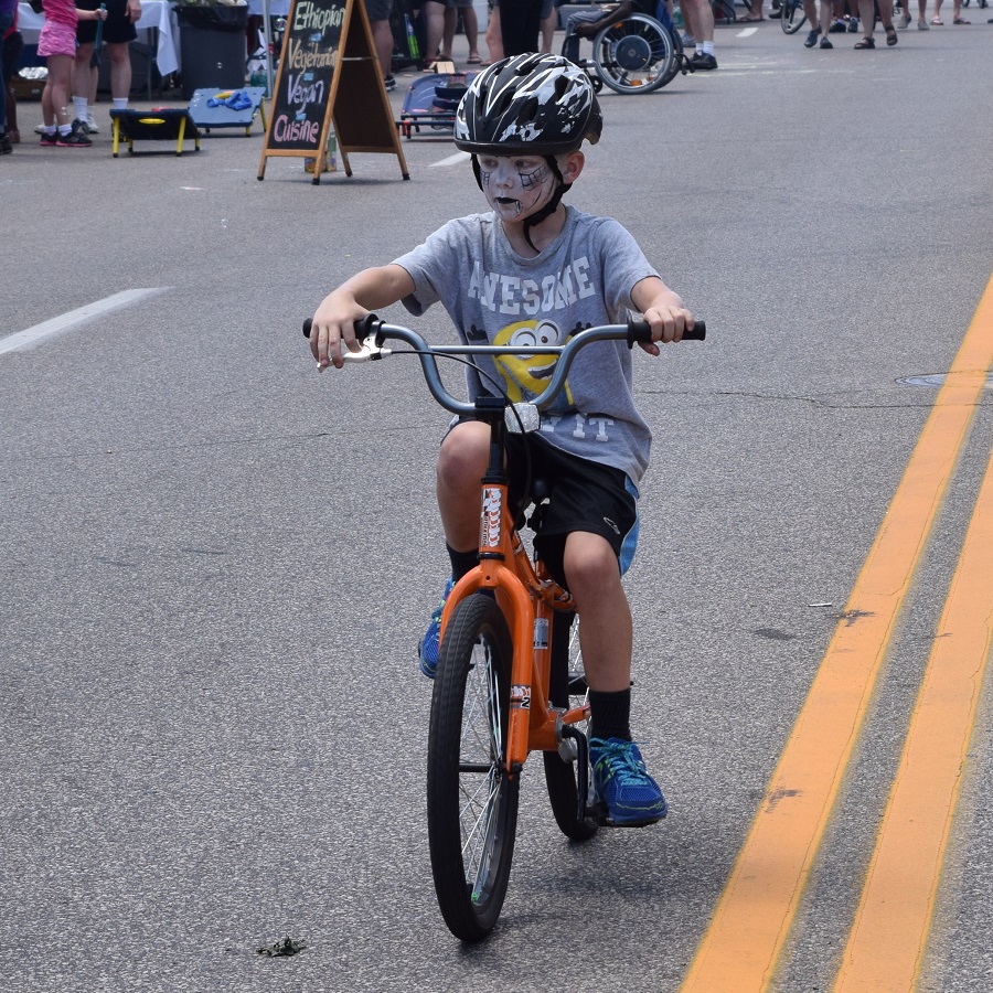 Face Paint is a good option for when coming up with a bike friendly Halloween costumes.