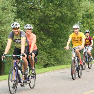 Miles of Sunday Smiles as this family enjoys their time last summer out biking, back when the weather was nice and warm here in Minnesota.