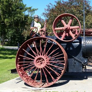 Here while touring on the Bluff & Valley Ride this rider had a chance to try out another set of wheels.