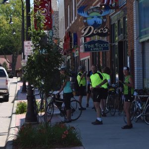 Here while touring on the Bluff & Valley Ride these riders discovered one of the many unique Root River Trail Town hot spots available.