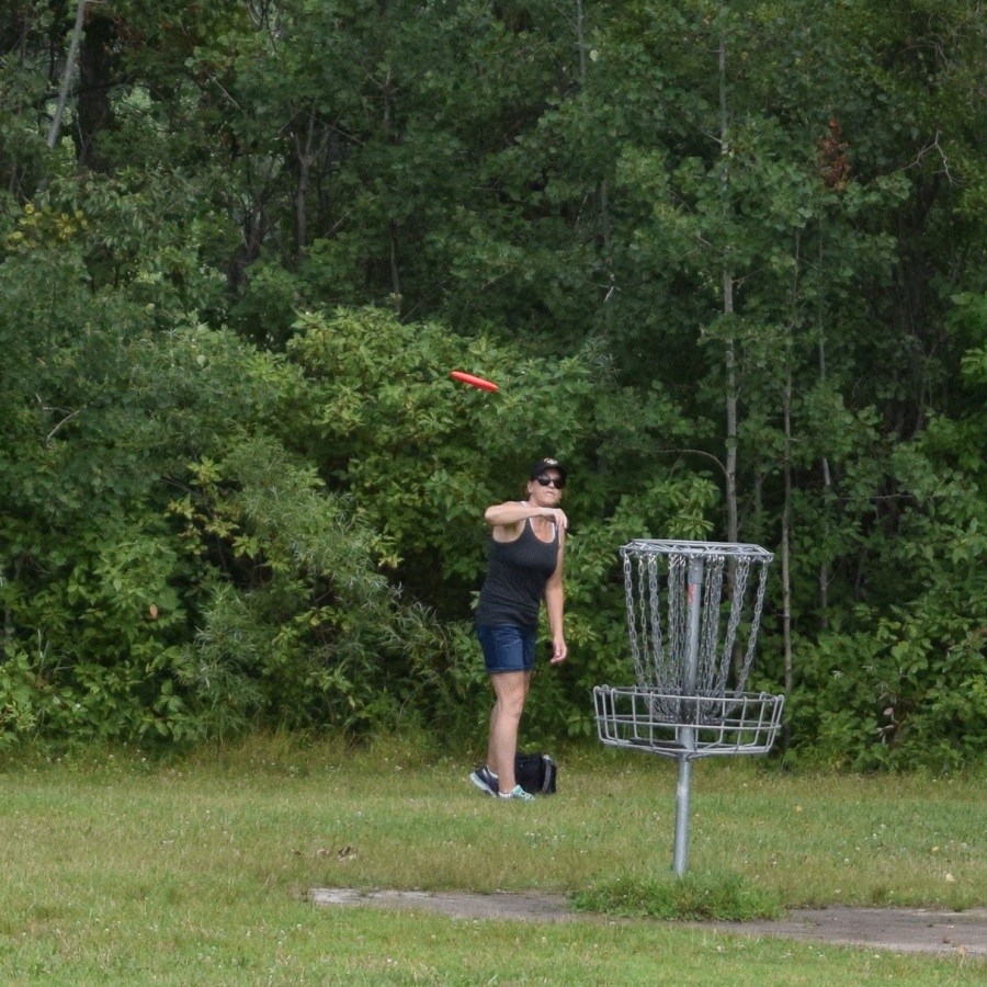 Stop along the trail in the Twin Cities Gateway for a round of disc golf.