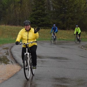 On the 25th day of 30 Days of Biking, dress accordingly as rain is in the forecast, again later today!