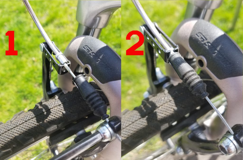 how to adjust bike brake cable tension