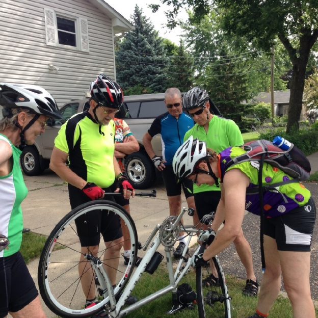 How Many Cyclist Does It Take Fix A Flat Tire?