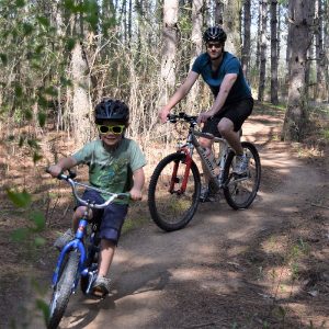 A fun day to be out with dad leading up to Father's Day tomorrow. Make it a two-day weekend affair riding some of Minnesota's mountain bike trails.
