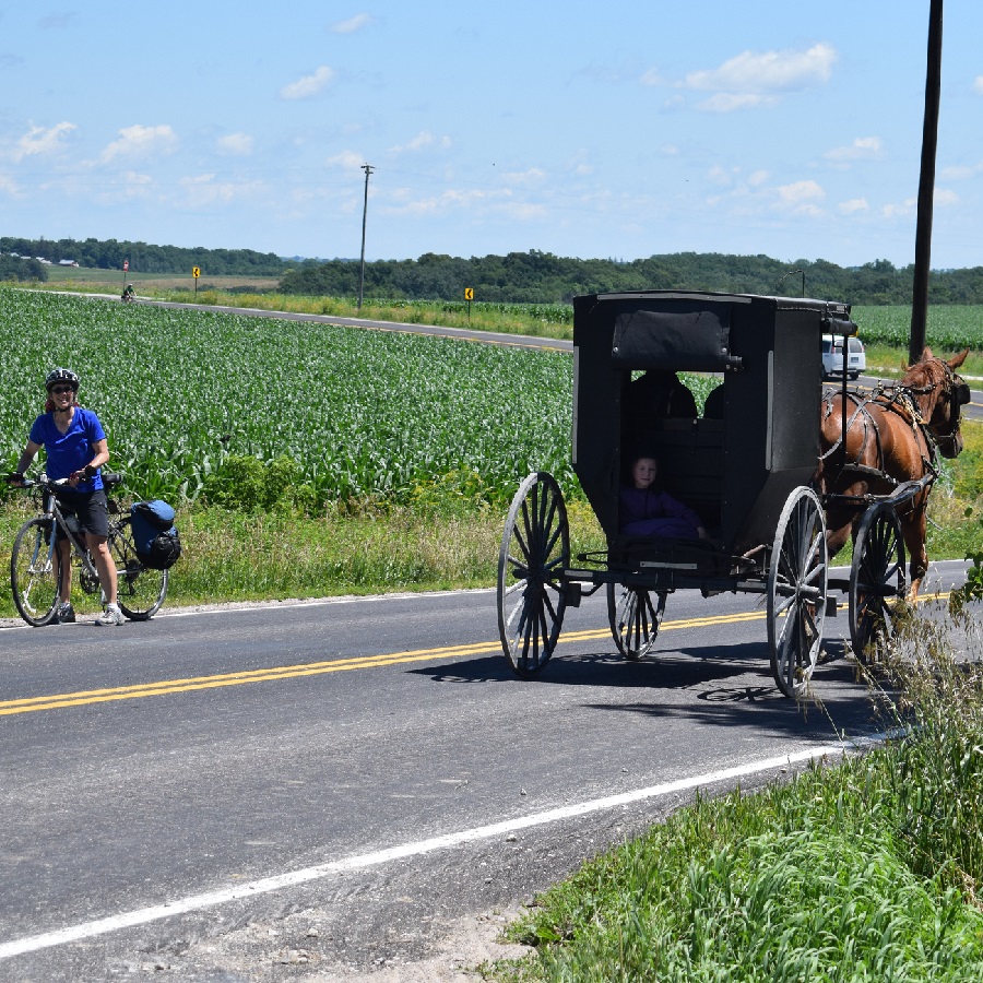 Fun biking in Southeast Minnesota's Amish Country on the Root River Bluff & Valley Bike Tour.