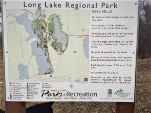 Long Lake Regional Park Map in New Brighton