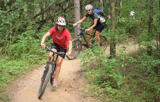 The new Lakeville mountain bike course is fun for the whole family.
