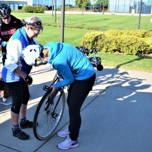 removing back wheel with disc brakes