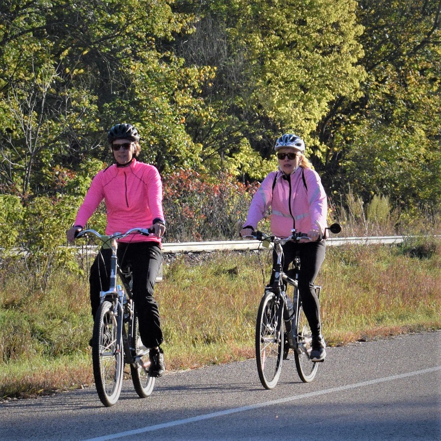 cycling with friends