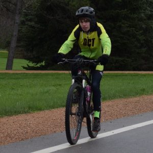 Wet pavement dries far faster than wet trails. Keep your kids happy and dry, by staying off wet trails.