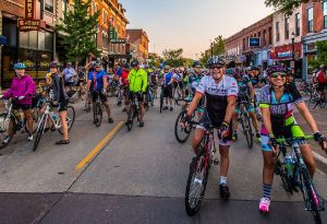 Cedar Falls is a great place for cyclists to gather.
