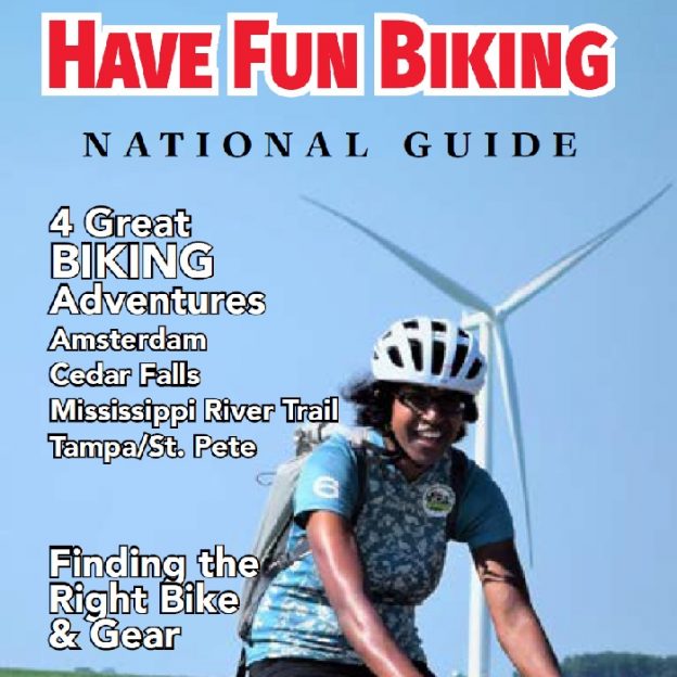 This new national bicycle guide offers bicyclists of all levels easily access the latest information on places to ride a bike, helpful tips and more.