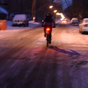 Winter’s icy grip can be an unforgivable time for bicyclists riding without studded tires. We enjoy the solitude of winter riding and the added fitness it offers, but as rain or snow turns to ice real dangers abound.