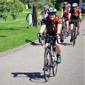 Fond summer memories were enjoyed by this biker couple on the 4th of July Tour D'Amico Bicycle Tour last year summer. This year's 19th annual tour offers several new scenic routes through the Twin Cities western suburbs.