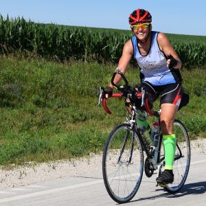 Yeah its Friday and the twenty-seventh day of #30 days of biking. After your ride why not get together with friends and plan that next bike adventure in the months ahead. Here in this photo we caught this biker biker chick pedaling the country roads in Minnesota's Bluff Country.
