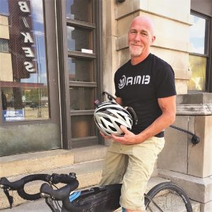 Sheldon commutes 20-mile round trip with his everyday bike.