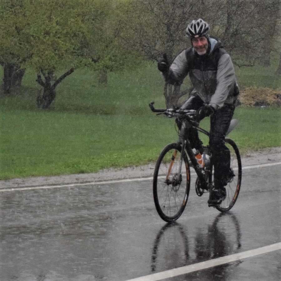 Hopefully today is the last of this year's spring rains, as summer is only two days away. Here in this pic of the day we wanted to share a couple photos of riders in a past, from the former Minnesota Ironman Bicycle Ride, taken in Stillwater, MN.