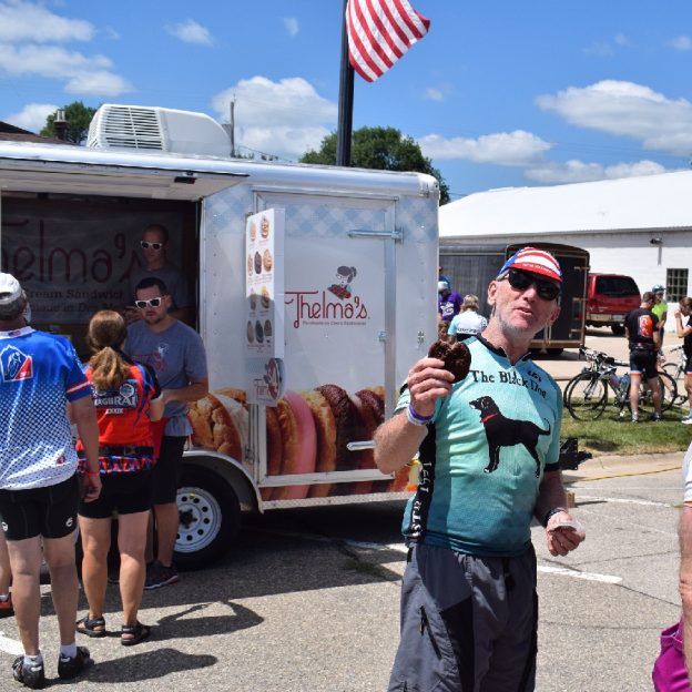 Selecting the right ice cream treat is sometimes hard to do, with so many options, when pulling into a RAGBRAI (Register's Annual Great Bicycle Ride Across Iowa) town. 