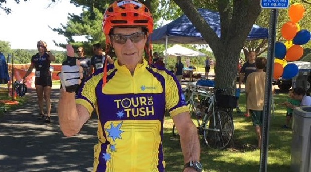 Tour d' Tush bike ride helps fight colon cancer