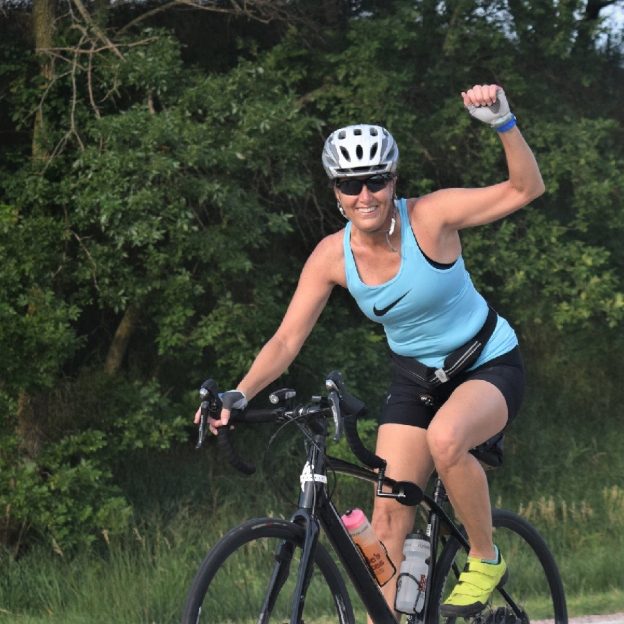 This Bike Pic Friday we are showing you another biker chick having fun and making memories, riding across Iowa a couple weeks ago.