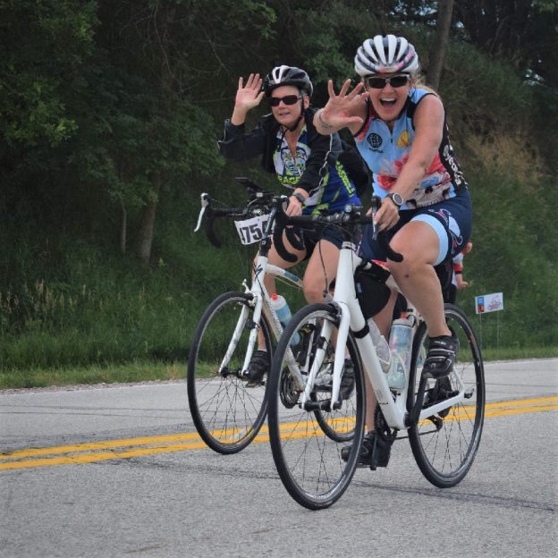 On this Friday these biker chicks are having fun and making memories, riding across Iowa last week. Along the way it seems everyone had a good time, see more photos at RAGBRAI 2018. 