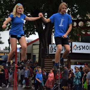 In this bike pic, shot at the Minnesota State Fair, we caught these two unicyclists having fun in the daily parade. What new thing will be on a stick at the 2019 MN Fair?