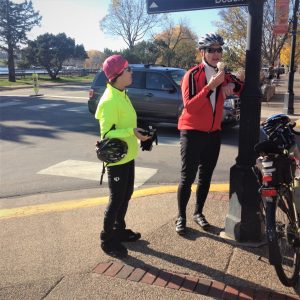 On this bike pic Sunday, we found this biker dude enjoying a tasty treat on a  stop at a local shop with his significant-other looking on with anticipation.