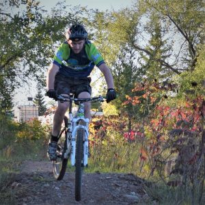 A bike pic to remember! This Wheelie Wednesday photo was taken earlier this fall at the West Lake Marion Mountain Bike Park, in Lakeville, MN.