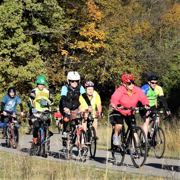 Here in this bike pic, we captured a group of cyclists having fun pedaling the trails around Mankato last year on the Mankato River Ramble. This year's Ramble is this Sunday, October 7th