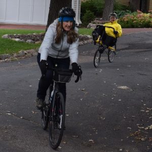 Having fun on the HBC bike tour