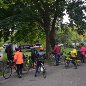 Stop at the park where remnants of the old Edina Mill can be seen.