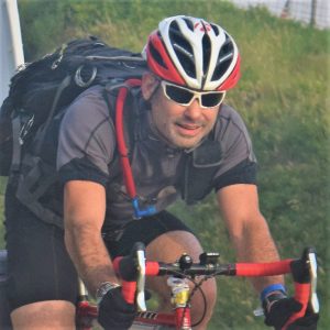 Here in this bike pic, we captured this biker dude having fun pedaling into the morning sun. Can' t make it out today, check out all the fun upper Midwest ride events happening this weekend at HaveFunBiking.