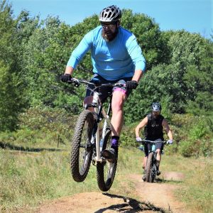 A bike pic to remember! This Wheelie Wednesday photo was taken this fall in Lebanon Hills Park, home of the Wild Ride  Mountain Bike Festival, on September 22nd.