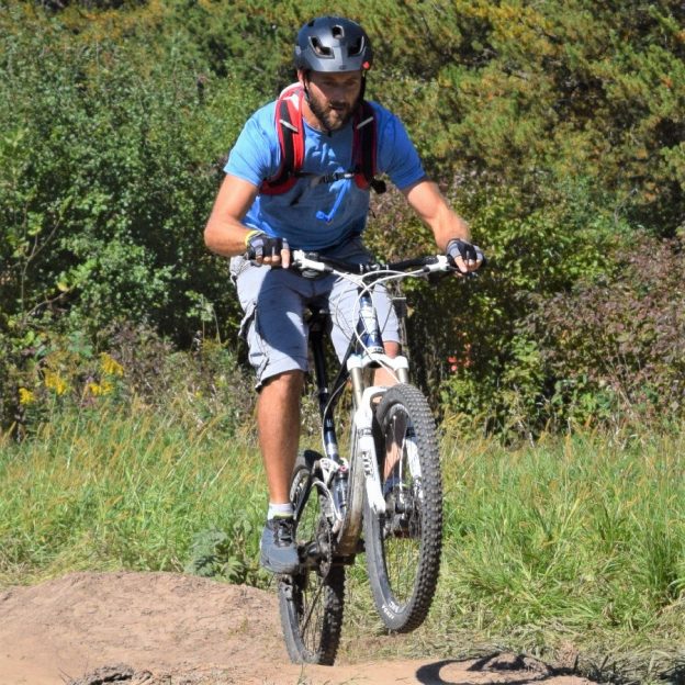 A bike pic to remember! This Wheelie Wednesday photo was taken this fall in Lebanon Hills Park, home of the Wild Ride  Mountain Bike Festival, September 22nd.