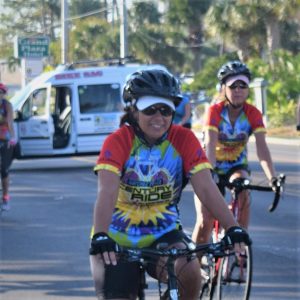 Here in this Tuesday bike pic, looking through the archive, we captured this biker chick riding with friends into the morning sun while pedaling out into the countryside.