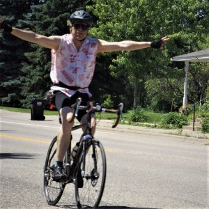 This Bike Pic Friday, we found a picture of this biker dude riding along the Mississippi River Trail.