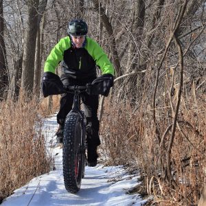 This Bike Pic Thursday, we caught this biker dude out having fun in the Minnesota River bottoms near Bloomington, MN.