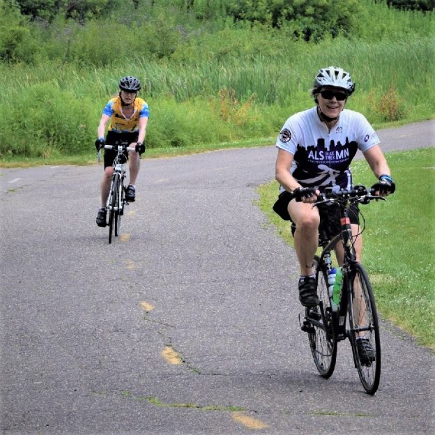 This Bike Pic Tuesday, digging through the archives, we caught this biker chick riding the ALS Trek Ride MN coming this year on May 25th.