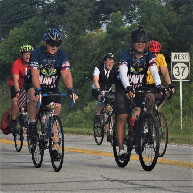 In this bike pic, looking through the summer archive, we group riding across Iowa. See more fun photo on the RAGBRAI 2018 website.