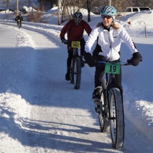 This Bike Pic Saturday, with several more inches of snow that just fell and another wave of cold temps coming in, dress in layers and have some fun. 