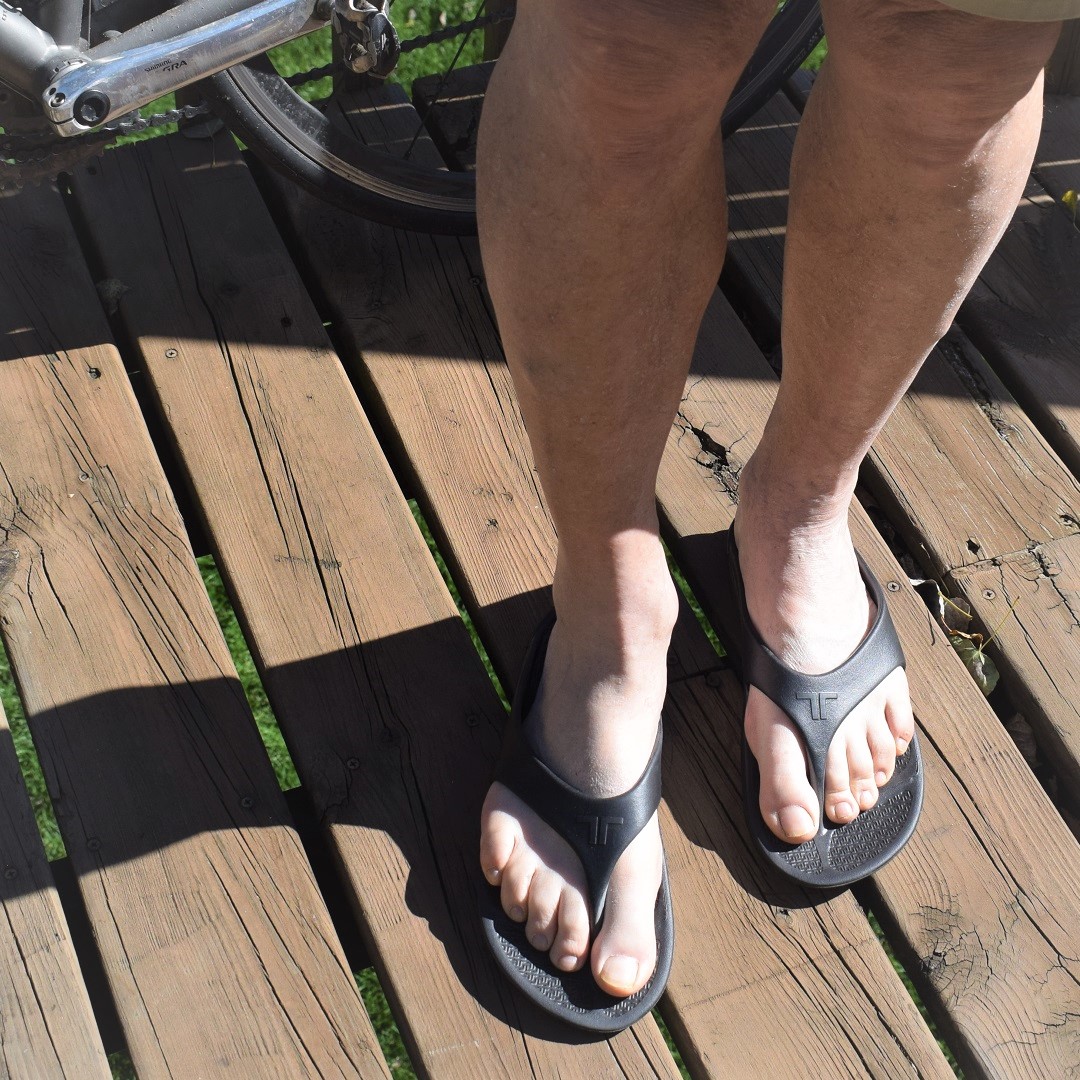 A perfect pair of sandals can add to your bicycle touring adventures